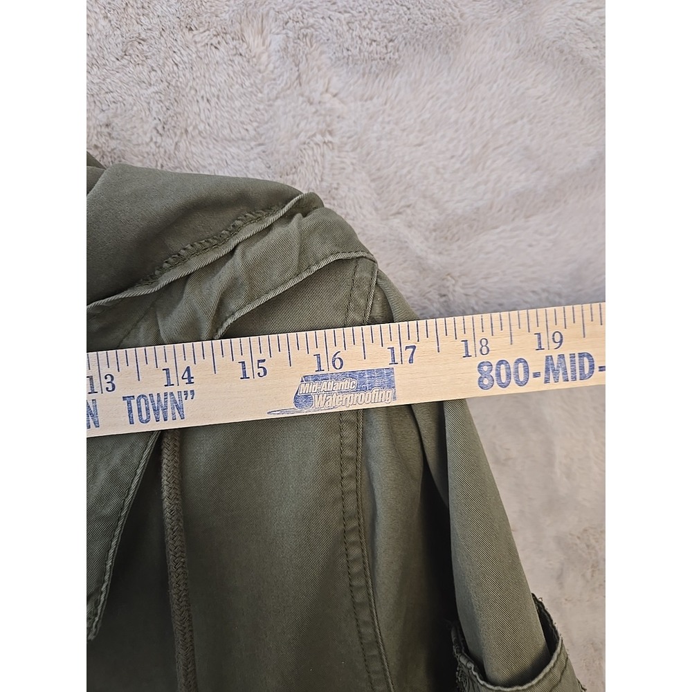 Aeropostale Fishtail Parka Jacket Hooded Army Coat Women's Size X-Small Green - Picture 5 of 13
